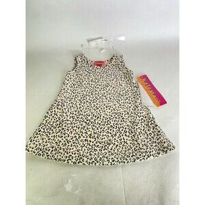 Kate Mack Dress Baby Girls Size 12 Months Animal Print Sequin Sleeveless New